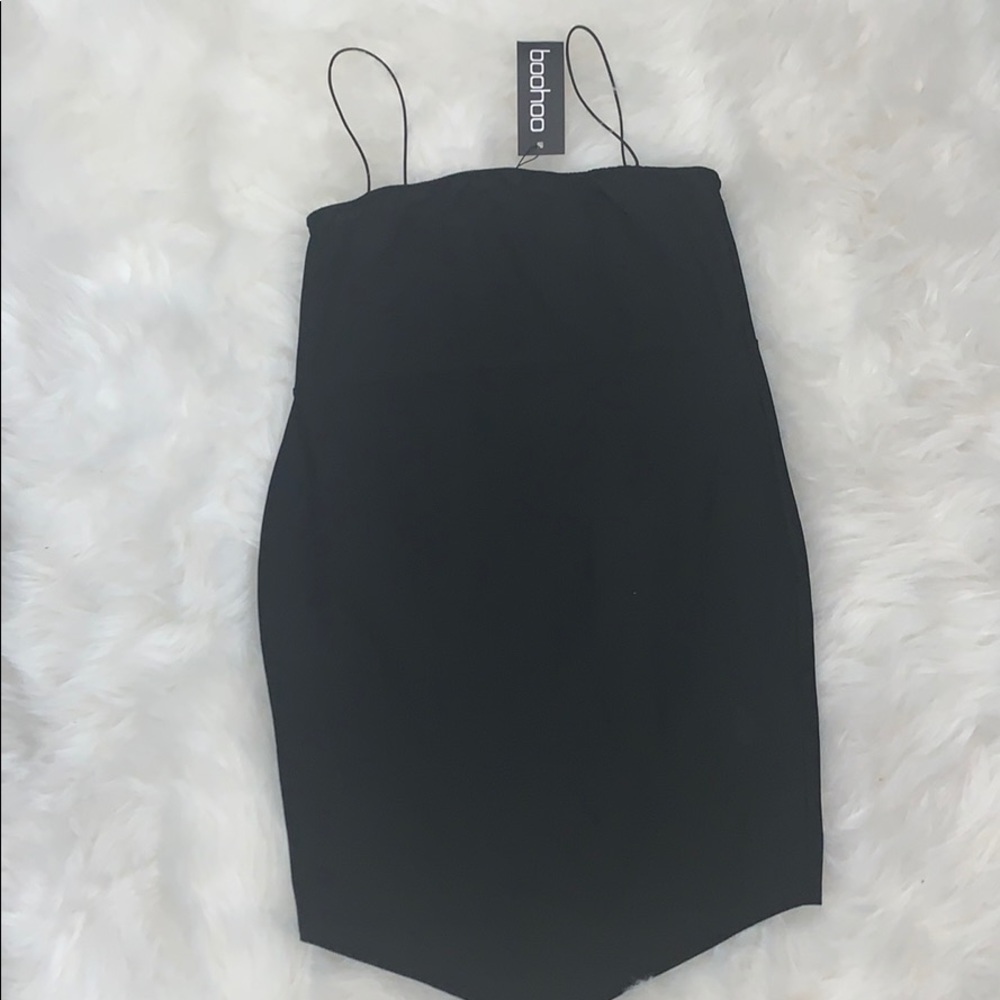 Black mini dress